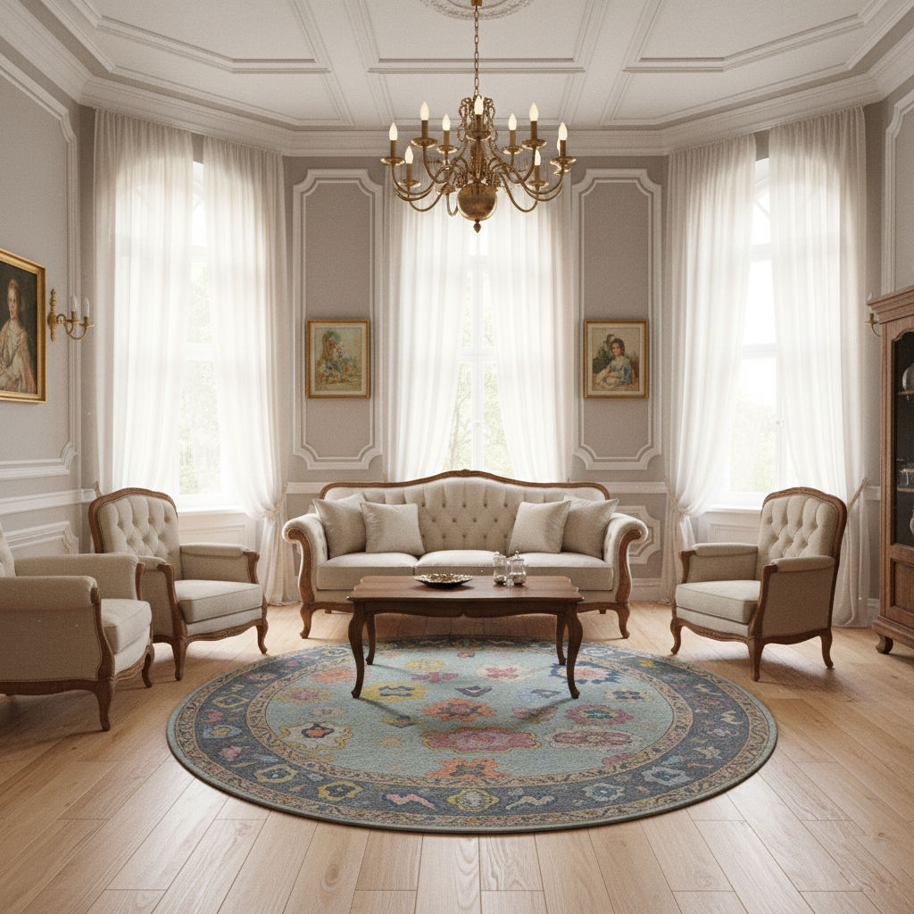 ELENARA - Hand Knotted Oushak Carpet